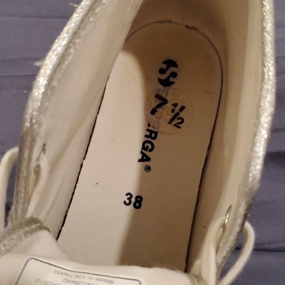 Superga metallic silver studded hi-tops - Picture 4 of 13